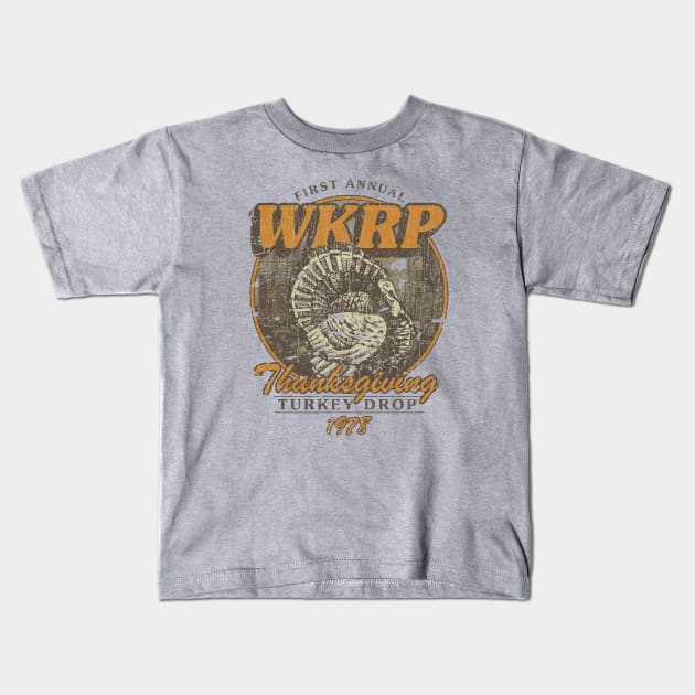 WKRP Turkey Drop 1978 Kids T-Shirt by JCD666